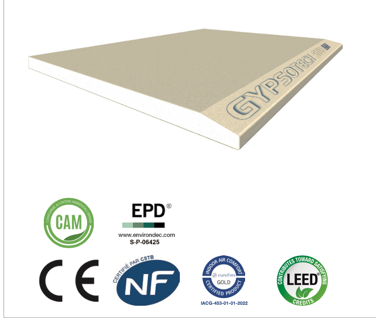 GYPSOTECH® STD TYP A Gipskartonplatte
